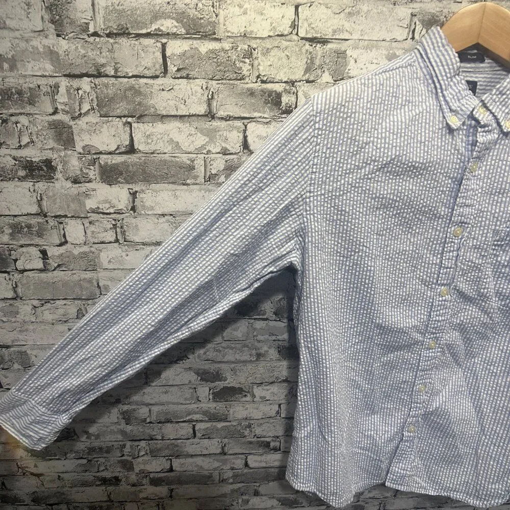 EUC J.Crew Stripped Button Down Shirt Size M